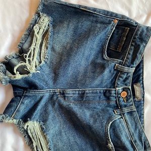denim shorts